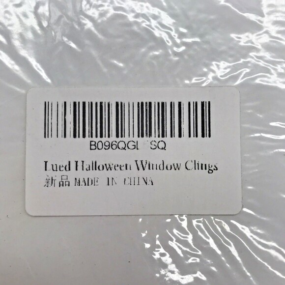 Vintage Window Clings Halloween Decorations Witch Ghost Pumpkin Cat Mummy Spider - Picture 8 of 8